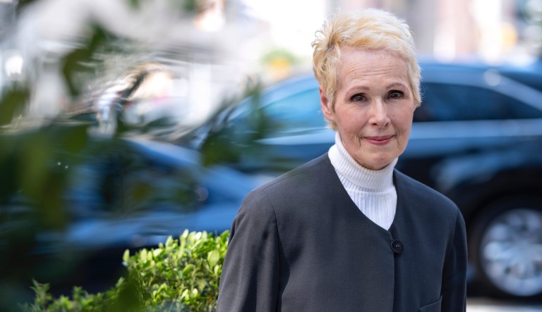 E. Jean Carroll is photographed, Sunday, June 23, 2019, in New York. Carroll, a New York-based advice columnist, claims Donald Trump sexually assaulted her in a dressing room at a Manhattan department store in the mid-1990s. Trump denies knowing Carroll.